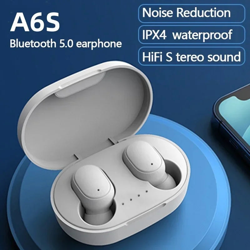 Jiansu Auriculares Bluetooth inalámbricos originales A6S TWS 5.0.